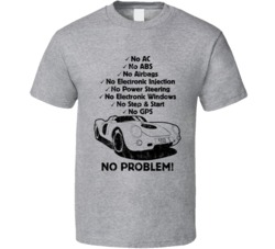 1953 Porsche 550 No Problem Vintage Car T Shirt