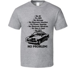 1955 Volkswagen Karmann Ghia No Problem Vintage Car T Shirt