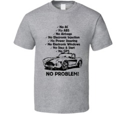 1965 Ac Cobra No Problem Vintage Car T Shirt