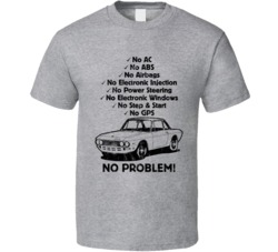 1965 Lancia Fulvia No Problem Vintage Car T Shirt