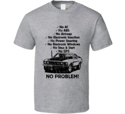 1969 Ford Boss 302 Mustang No Problem Vintage Car T Shirt