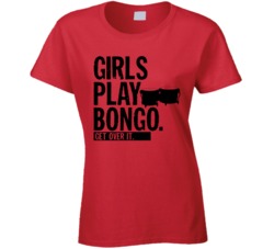 Girls Play Bongo Get Over It Musician Music Band T Shirt Girls Play Bongo Get Over It Musician Music Band T Shirt