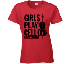 Girls Play Cello Get Over It Musician Music Band T Shirt Girls Play Cello Get Over It Musician Music Band T Shirt