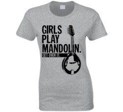 Girls Play Madolin Get Over It Musician Music Band T Shirt Girls Play Madolin Get Over It Musician Music Band T Shirt