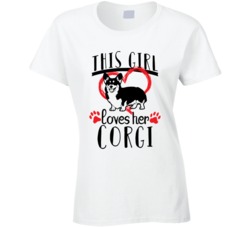 This Girl Loves Her Corgi Pet Owner Dog Lover T Shirt
