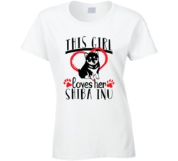 This Girl Loves Her Shiba Inu Pet Owner Dog Lover T Shirt