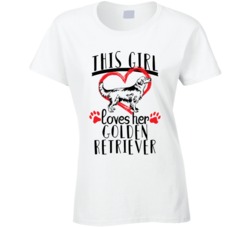 This Girl Loves Her Golden Retriever Pet Owner Dog Lover T Shirt This Girl Loves Her Golden Retriever Pet Owner Dog Lover T Shirt