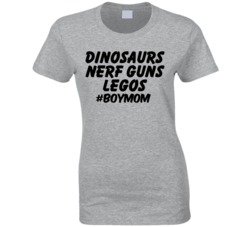 Dinosaurs Nerf Guns Legos Boy Mom Mother's Day T Shirt Dinosaurs Nerf Guns Legos Boy Mom Mother's Day T Shirt