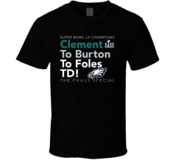 Super Bowl Clement Burton Foles Philly Football Champs T Shirt Super Bowl Clement Burton Foles Philly Football Champs T Shirt
