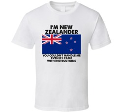 I'm New Zealander Nationality Flag You Couldn't Handle Me T Shirt I'm New Zealander Nationality Flag You Couldn't Handle Me T Shirt