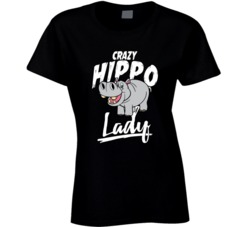 Crazy Hippo Lady Animal Pet Owner T Shirt Crazy Hippo Lady Animal Pet Owner T Shirt
