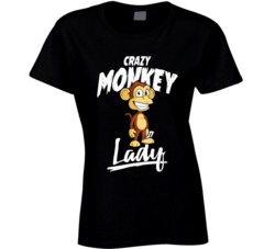 Crazy Monkey Lady Animal Pet Owner T Shirt Crazy Monkey Lady Animal Pet Owner T Shirt