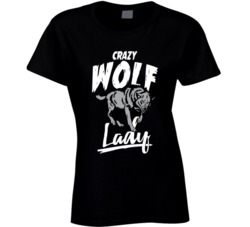 Crazy Wolf Lady Animal Pet Owner T Shirt Crazy Wolf Lady Animal Pet Owner T Shirt