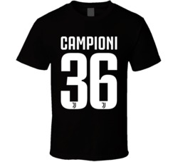 Juventus 36th Campioni Title Soccer Football Italian Champions Black T Juventus 36th Campioni Title Soccer Football Italian Champions Black T
