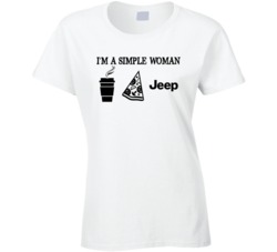 Jeep Simple Woman Coffee Pizza Car Logo Driving Fan T Shirt Jeep Simple Woman Coffee Pizza Car Logo Driving Fan T Shirt