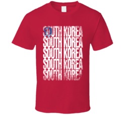 South Korea Flag World Cup Soccer Football Futbol Team Fan T Shirt South Korea Flag World Cup Soccer Football Futbol Team Fan T Shirt
