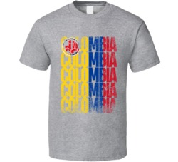Colombia Flag World Cup Soccer Football Futbol Team Fan T Shirt Colombia Flag World Cup Soccer Football Futbol Team Fan T Shirt