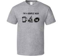 Isuzu Simple Man Beer Pizza Car Logo Driving Fan T Shirt Isuzu Simple Man Beer Pizza Car Logo Driving Fan T Shirt