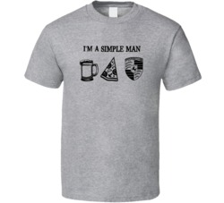 Porsche Simple Man Beer Pizza Car Logo Driving Fan T Shirt Porsche Simple Man Beer Pizza Car Logo Driving Fan T Shirt