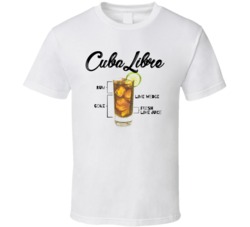 Cuba Libre Bar Alcoholic Drink Bartender Recipe Poster Party Gift T Sh Cuba Libre Bar Alcoholic Drink Bartender Recipe Poster Party Gift T Sh