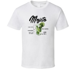 Mojito Bar Alcoholic Drink Bartender Recipe Poster Party Gift T Shirt Mojito Bar Alcoholic Drink Bartender Recipe Poster Party Gift T Shirt