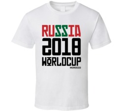 Morocco Russia 2018 World Cup Football Soccer Futbol T Shirt Morocco Russia 2018 World Cup Football Soccer Futbol T Shirt