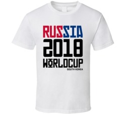 South Korea Russia 2018 World Cup Football Soccer Futbol T Shirt South Korea Russia 2018 World Cup Football Soccer Futbol T Shirt