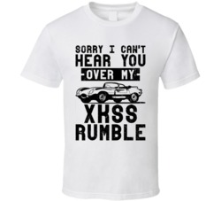 1957 Jaguar Xkss Can't Hear You Over My Car Rumble Worn Look T Shirt 1957 Jaguar Xkss Can't Hear You Over My Car Rumble Worn Look T Shirt