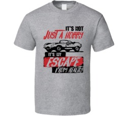 1957 Jaguar Xkss It's Not A Hobby Escape Reality Car Worn Look T Shirt 1957 Jaguar Xkss It's Not A Hobby Escape Reality Car Worn Look T Shirt