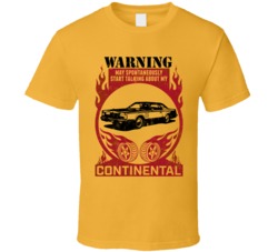 Lincoln Continental Warning May Start Talking About My Car Worn Look T