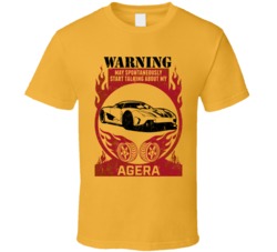 Koenigsegg Agera Warning May Start Talking About My Car Worn Look T Sh
