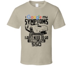 1953 Porsche 550 Googled My Symptoms Drive My Car Worn Look T Shirt
