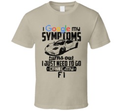 1992 Mclaren F1 Googled My Symptoms Drive My Car Worn Look T Shirt