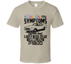 1961 Volvo P1800 Googled My Symptoms Drive My Car Worn Look T Shirt