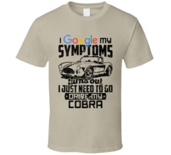 1965 Ac Cobra Googled My Symptoms Drive My Car Worn Look T Shirt