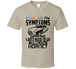1951 Hudson Hornet Googled My Symptoms Drive My Car Worn Look T Shirt