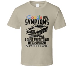 Volkswagen Karmann Ghia Googled My Symptoms Drive Car Worn Look T Shir