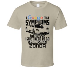 1999 Pagani Zonda Googled My Symptoms Drive My Car Worn Look T Shirt