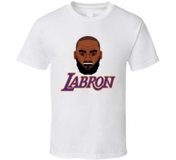 Labron Head Los Angeles Basketball Lebron James T Shirt Labron Head Los Angeles Basketball Lebron James T Shirt