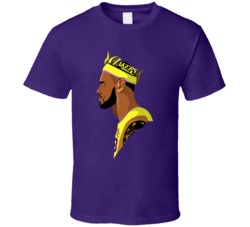 King James Los Angeles Basketball Lebron Crown T Shirt King James Los Angeles Basketball Lebron Crown T Shirt