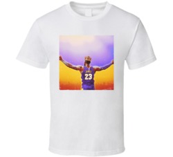 King James Lebron Los Angeles Basketball Colors T Shirt King James Lebron Los Angeles Basketball Colors T Shirt