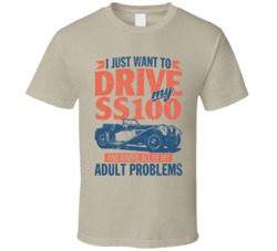 Ss Cars Ss100 Just Drive And Ignore My Adult Problems Car Worn Look T 