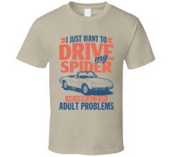 Alfa Romeo Spider Just Drive Ignore My Adult Problems Car Worn Look T 