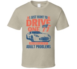 Aston Martin One 77 Drive Ignore My Adult Problems Car Worn Look T Shi