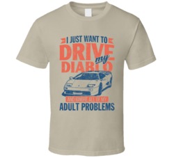 Lamborghini Diablo Sv Drive Ignore My Adult Problems Car Worn Look T S