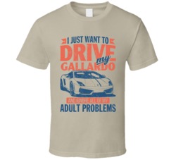 Lamborghini Gallardo Drive Ignore My Adult Problems Car Worn Look T Sh