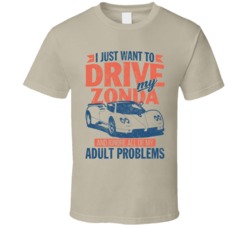 Pagani Zonda Just Drive Ignore My Adult Problems Car Worn Look T Shirt