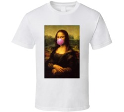 Bubble Gum Mona Lisa Parody T Shirt Bubble Gum Mona Lisa Parody T Shirt