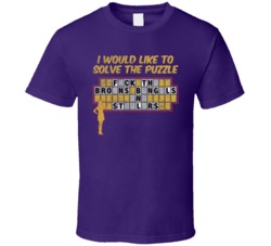 Baltimore Fuck Rest Afc North Wheel Of Fortune Football Worn Look T Sh
