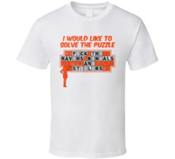 Cleveland Fuck Rest Afc North Wheel Of Fortune Football Worn Look T Sh